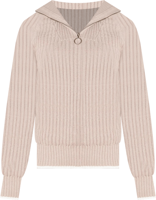 Women's Organic Raglan Half Zip Sweater