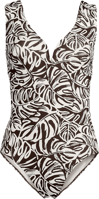 Women's Plus Size Sculpting Suit Sweetheart V-Wire High Leg One Piece Swimsuit