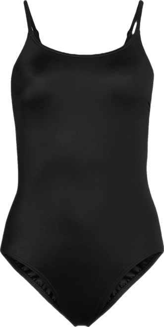 Women's D-Cup Tugless Thin Strap One Piece Swimsuit