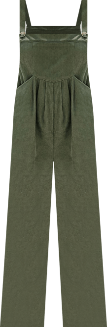 Women's Chic Corduroy Wide-Leg Overalls