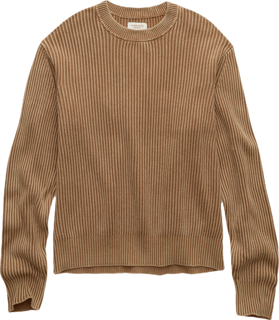 AE Shaker Stitch Crew Neck Sweater