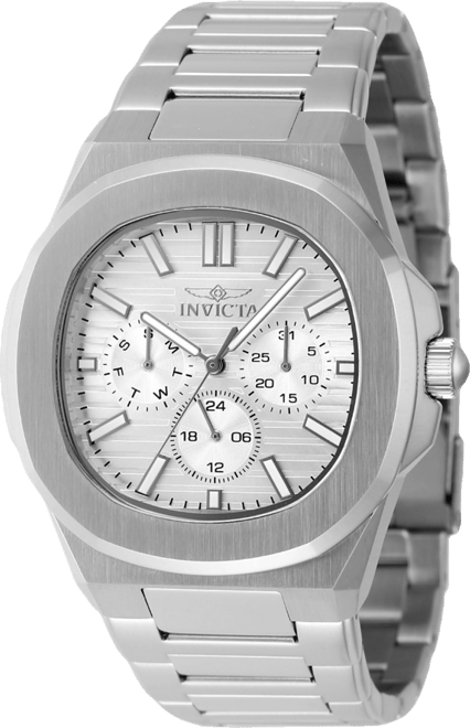 Men's 48324 Speedway Quartz 3 Hand Silver Dial Watch