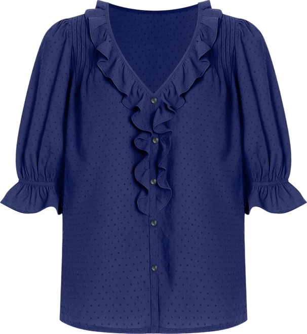 Women's Cotton Chloe Shirt in Navy