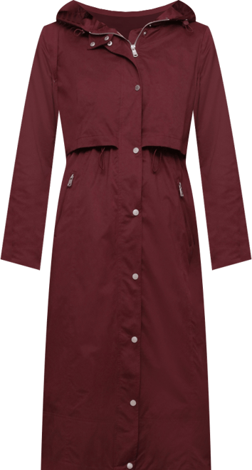 Women's Hooded Canvas Maxi Coat