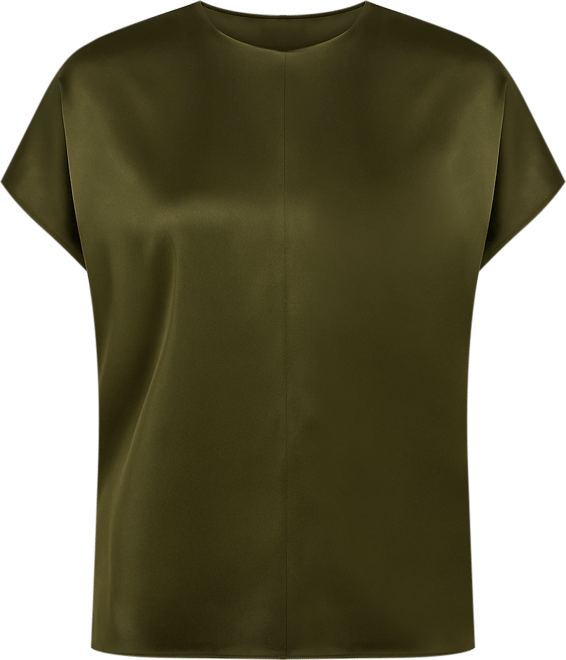 Women's Short Batwing Sleeve Silk Contour Top