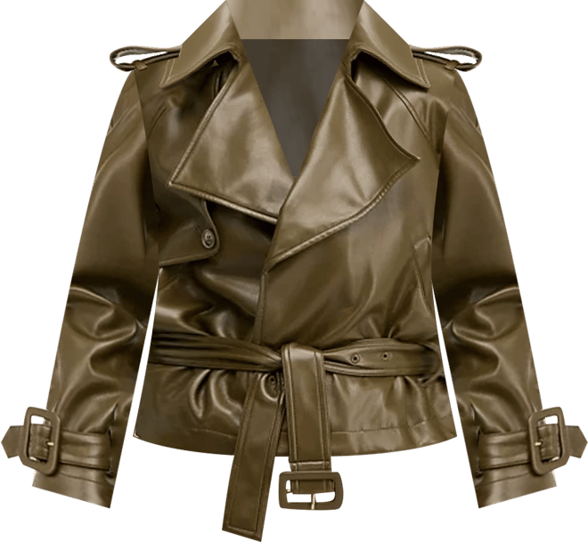 Women's Faux-Leather Biker Jacket, Macy's Exclusive