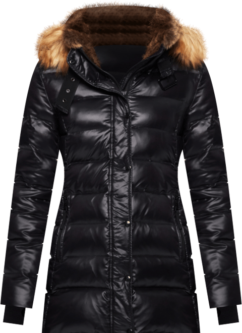 S13 Women's Chelsea Faux-Fur-Collar Hooded Puffer Coat - Macy's