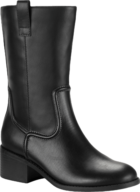 Women's Inezz Mid Shaft Faux-Leather Boots, Macy's Exclusive
