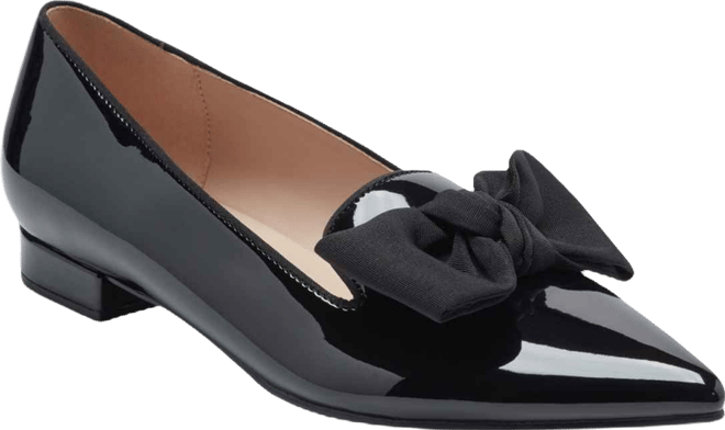 Women's Auggie Bow Pointed Toe Tailored Loafers