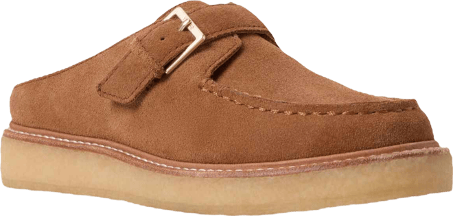 Women's Captain's Oxford Round Toe Crepe Mules