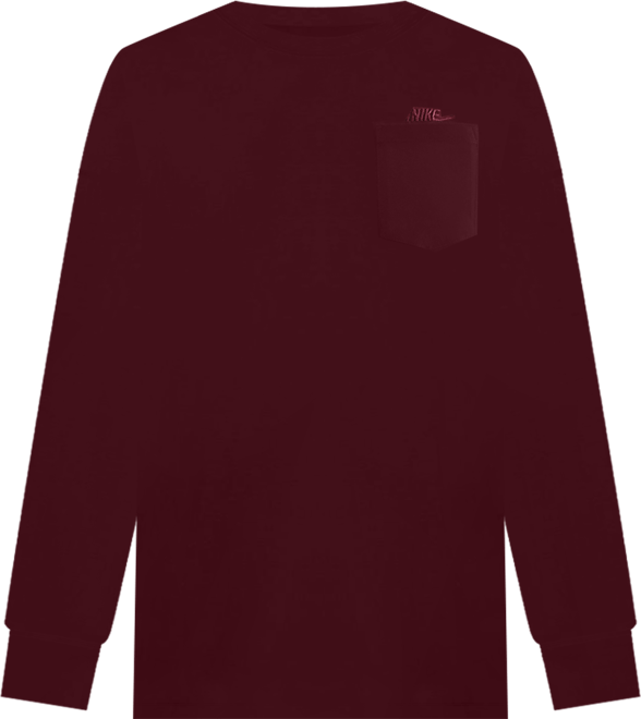 Nike Sportswear Premium Essentials Playera con bolsillo de manga larga para hombre