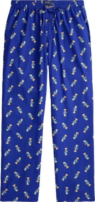 Men's Bear Printed Pajama Pants