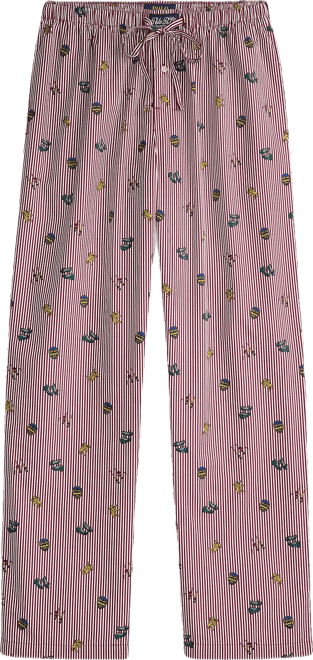 Men's Rugby Print Pajama Pants