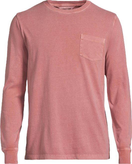 Mens Tall Long Sleeve Pocket Sun Faded Super-t Tee