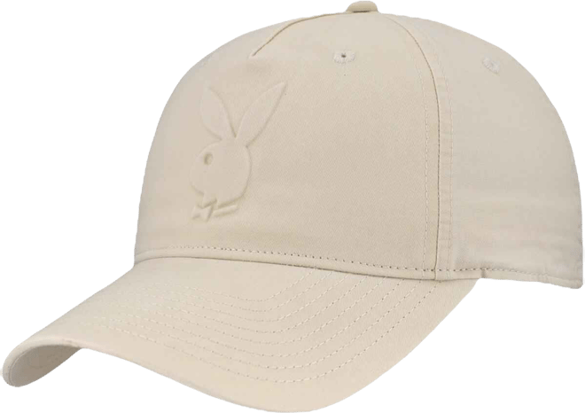 Men's and Women's Khaki Playboy Embossed Logo Adjustable Hat