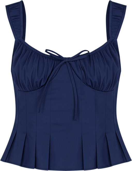 Women's Tammie Pleated Poplin Top