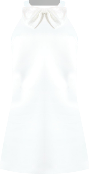 Women's Sequin Bow Shift Bridal Mini Dress