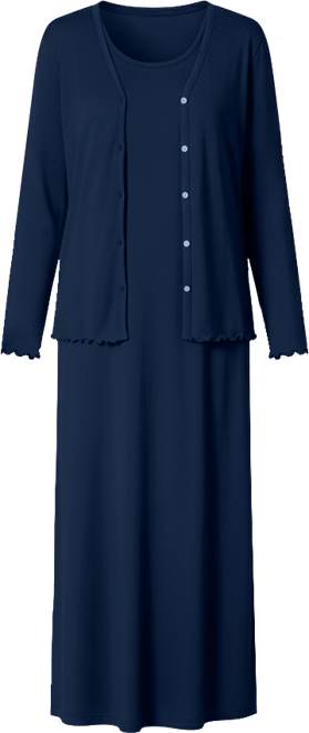 Women's Within Lettuce Trim Knit Jacket Dress