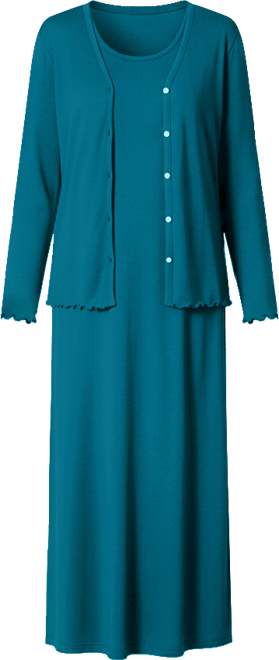 Women's Within Lettuce Trim Knit Jacket Dress