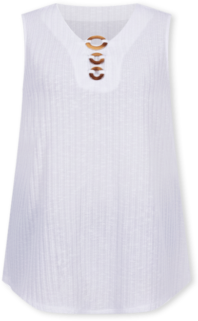 Plus Size Sleeveless Rib Top