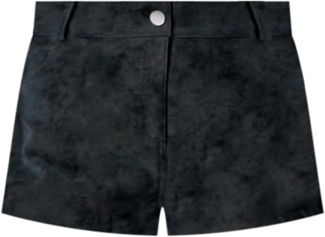 Women's Distressed Faux Leather Hotpants