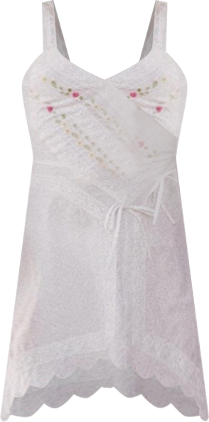 Women's Lace Mix Bow Mini Dress