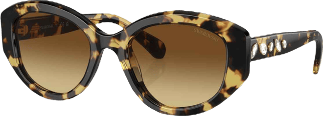 Women's Geometric Crystals Gradient Sunglasses, SK6005