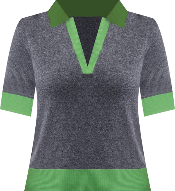 Women's Colorblocked Polo Short Sleeve Sweater, Macy's Exclusive