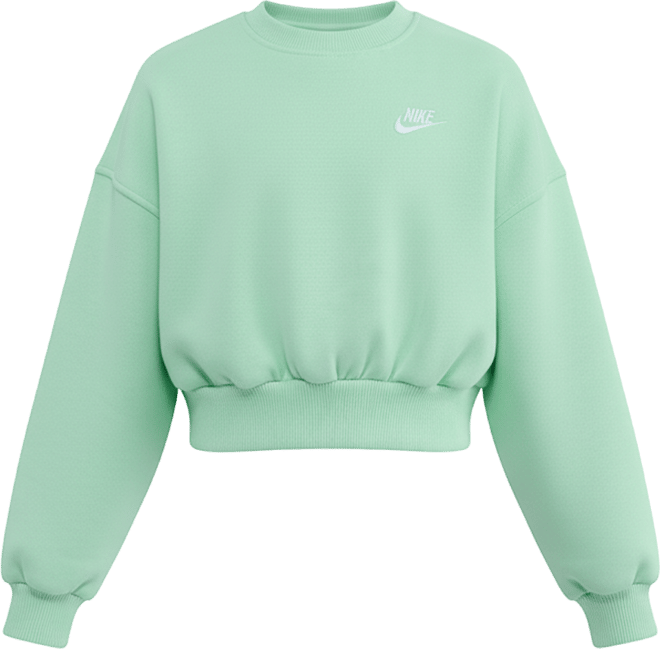 Nike Sportswear Club Fleece Sweatshirt med firkantet pasform og rund hals til piger