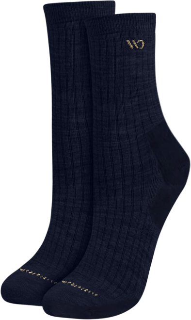 Wide Open Men's Solid Cushioned Micro Crew Socks
