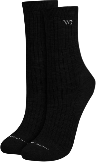 Wide Open Men's Solid Cushioned Micro Crew Socks