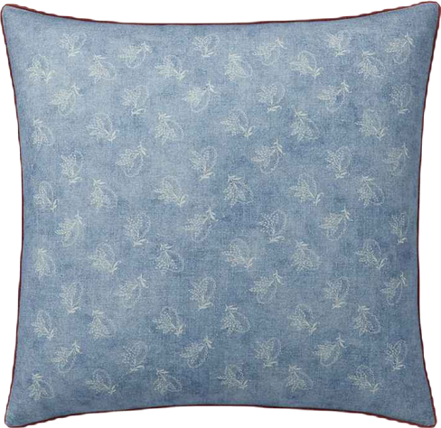 Fenwick Floral Cotton Decorative Pillow, 18" x 18"