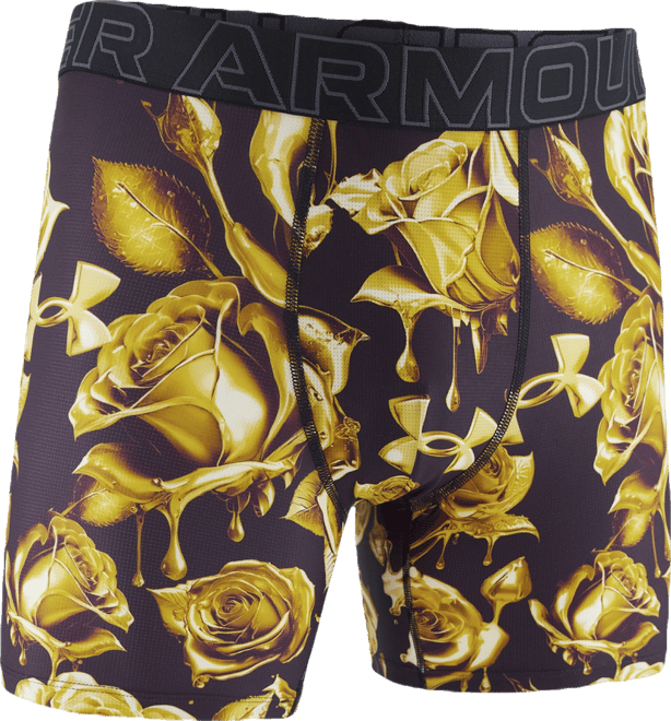 Men's Printed Performance Tech Mesh 6" Boxer Briefs