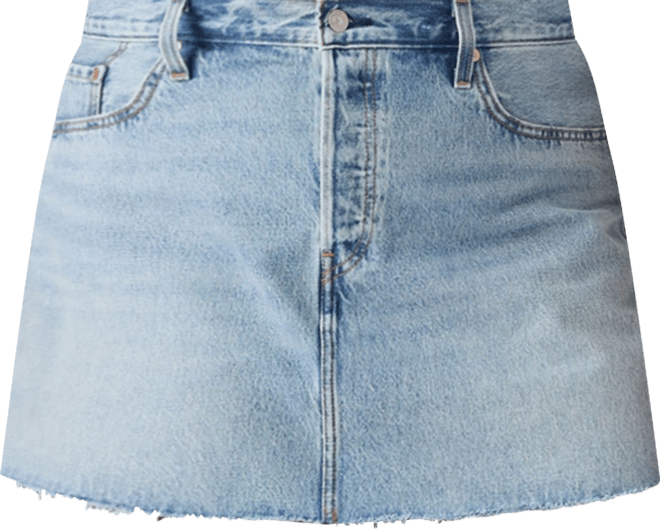 Plus Size Cotton Iconic 501 Mid-Rise Denim Skirt
