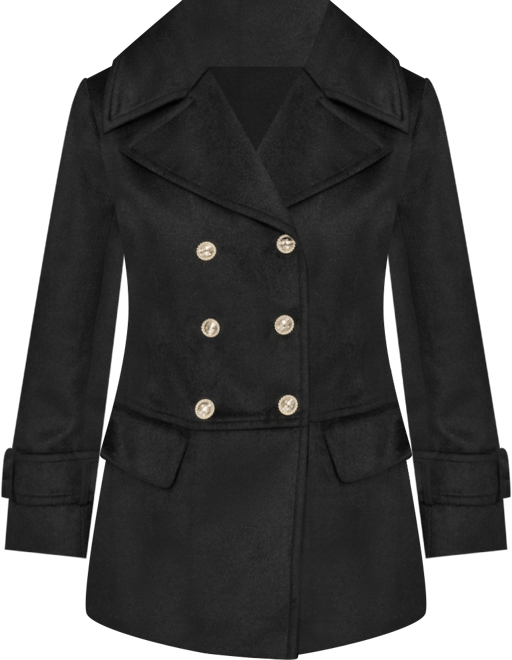 Women's Dropped Waist Peacoat