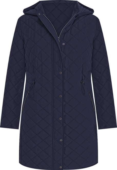 Women's Longline Quilted Coat