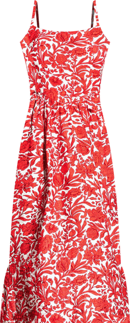 Women's Save the Date Floral Midi Beach Dress