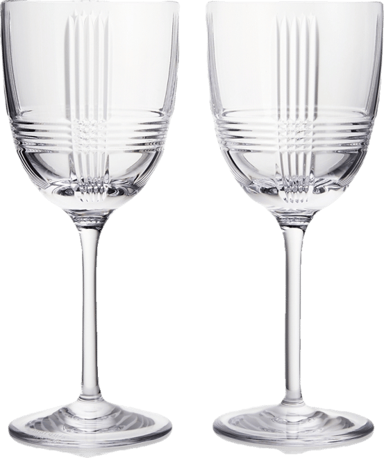 Vector White Wine Glasses, Set of 2