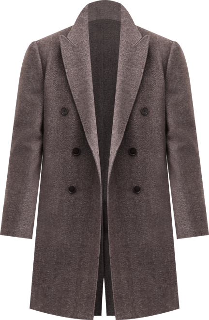 Men's Classic-Fit Wool Blend Overcoat