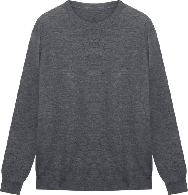 Men's Wool Round-Neck Sweater