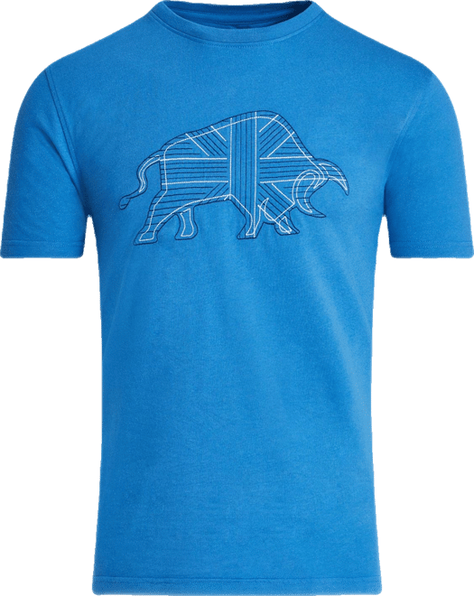 Big & Tall Stitch Embroidery Bull T-Shirt