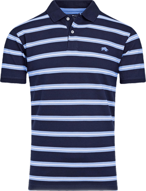 Big & Tall Triple Stripe Birdseye Polo