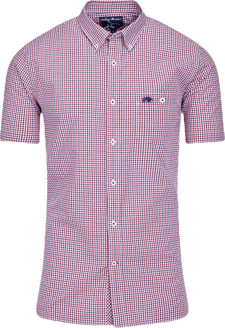 Big & Tall Short Sleeve Graph Check Poplin Shirt