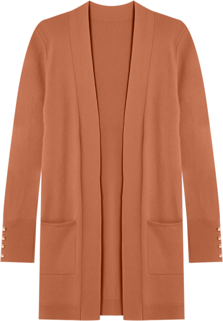 Women's Button-Sleeve Flyaway Cardigan Sweater