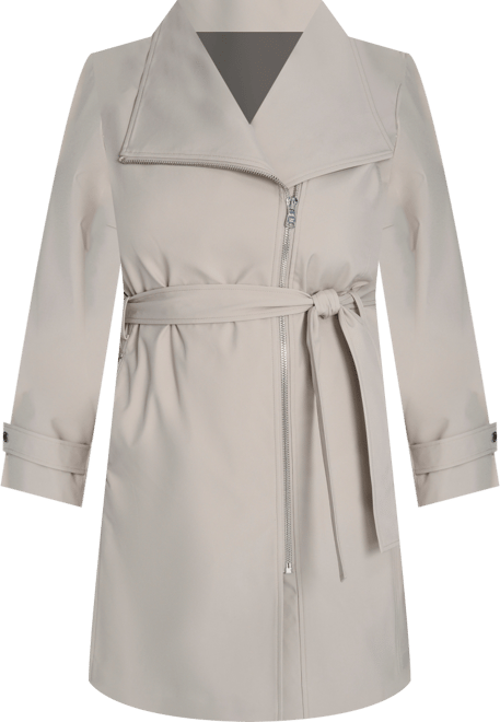 Plus Size Belted Long-Sleeve Wrap Coat, Created for Macy's