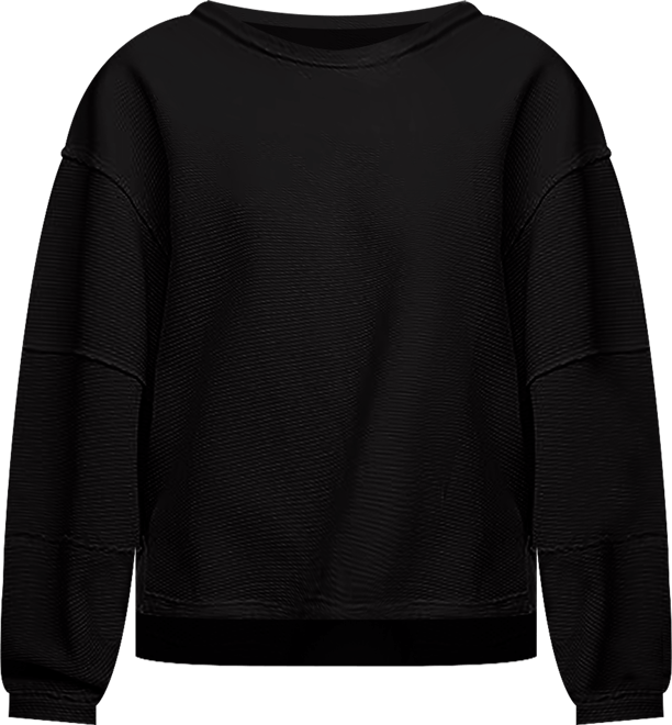 Women's Total Eclipse Ribbed Dolman-Sleeve Tee