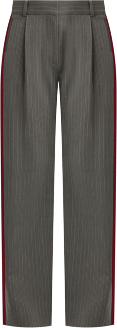 Juniors High-Rise Pinstripe Wide-Leg Pants