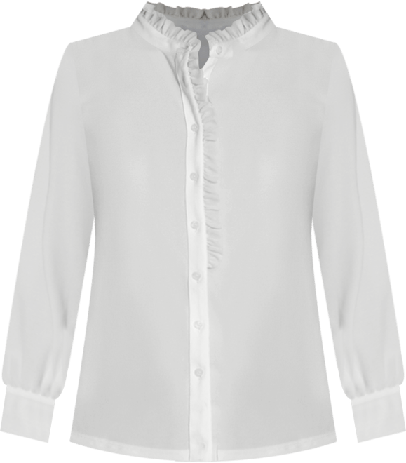 Long Sleeve Ruffle Blouse