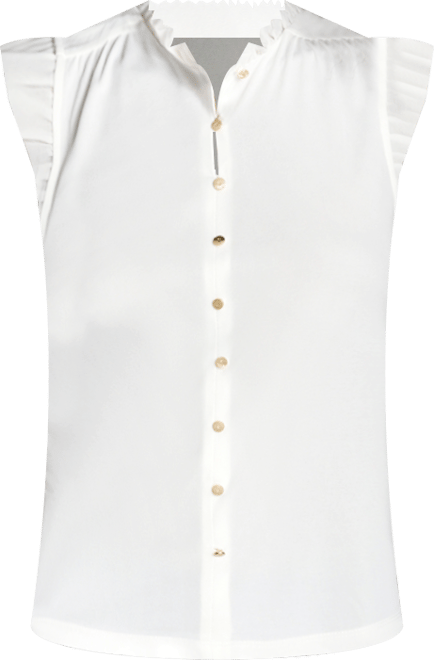 Women's Sleeveless Button Down Blouse