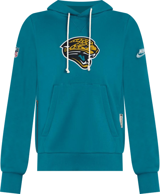 Women's Teal Jacksonville Jaguars Sideline Standard Issue Throwback&nbsp;Dri-fit Hoodie